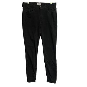 Judy Blue Womens Black High Rise Skinny Jeans Size 31 Cotton Blend Stretch Denim